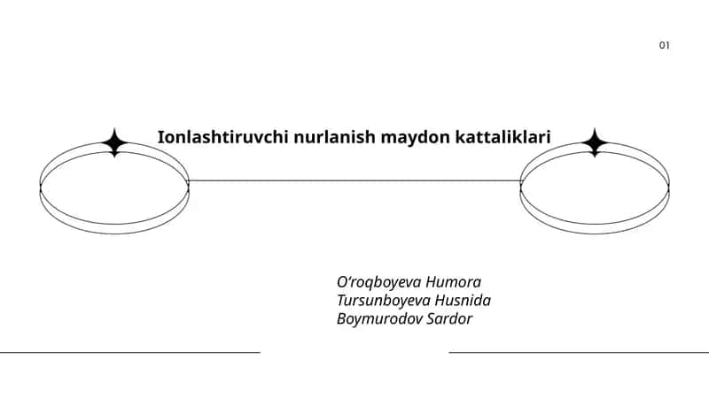 Ionlashtiruvchi nurlanish maydon kattaliklari 1