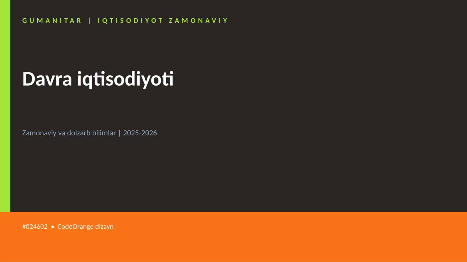 Davra iqtisodiyoti 1
