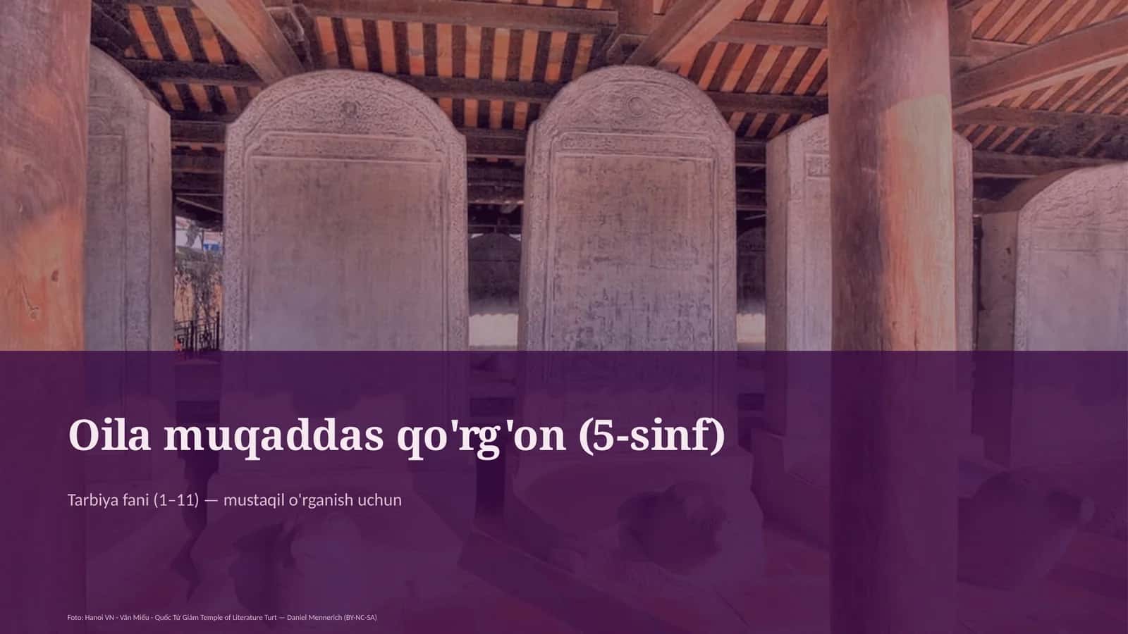 Oila muqaddas qo'rg'on (5-sinf) 1