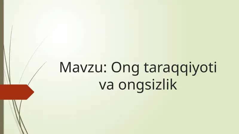 Ongtaraqqiyotivaongsizlik 1