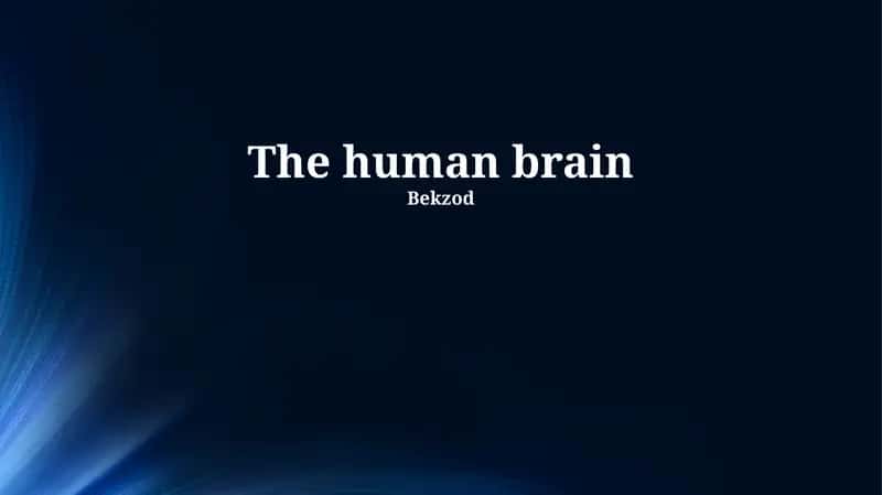 The Amazing Capabilities of the Brain 1