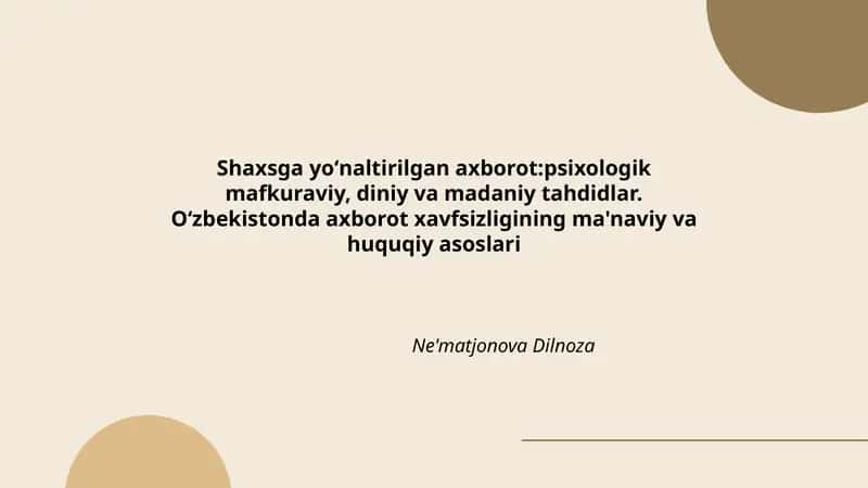 Ne'matjonova Dilnoza 1