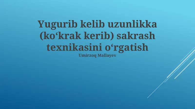 Sakrash texnikasi 1