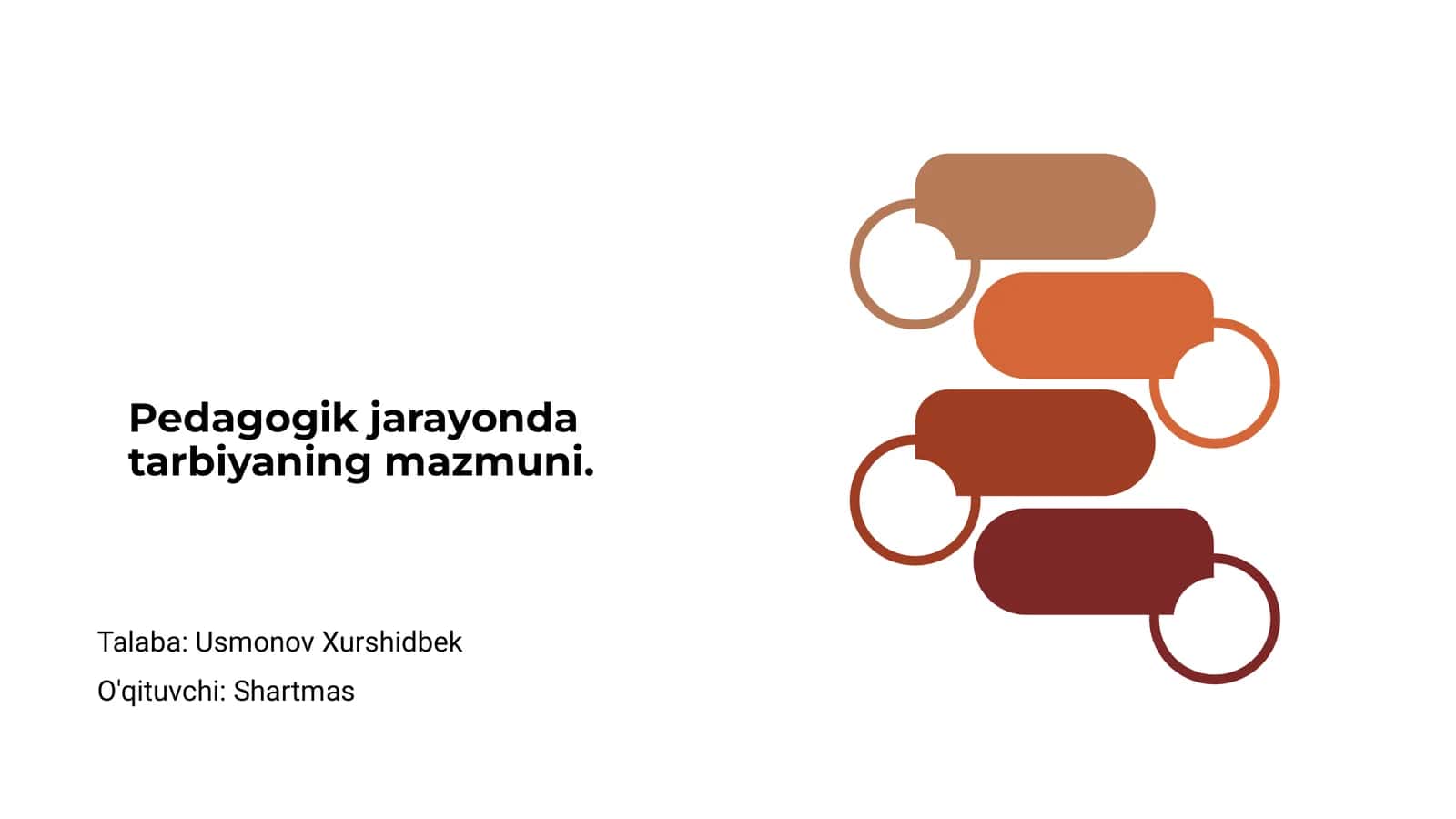 Pedagogik jarayonda tarbiyaning mazmuni 1