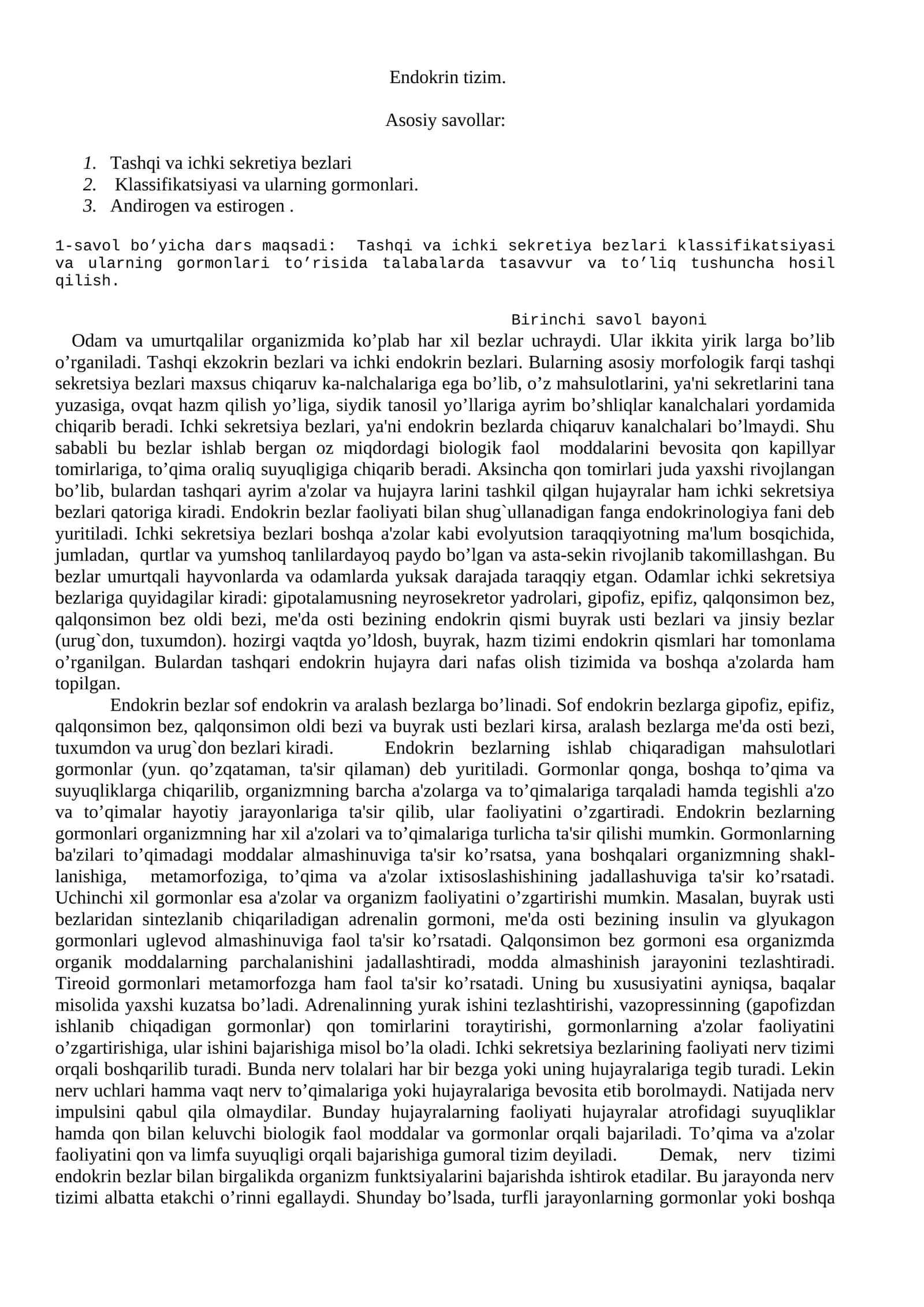 Endokrin tizim 1