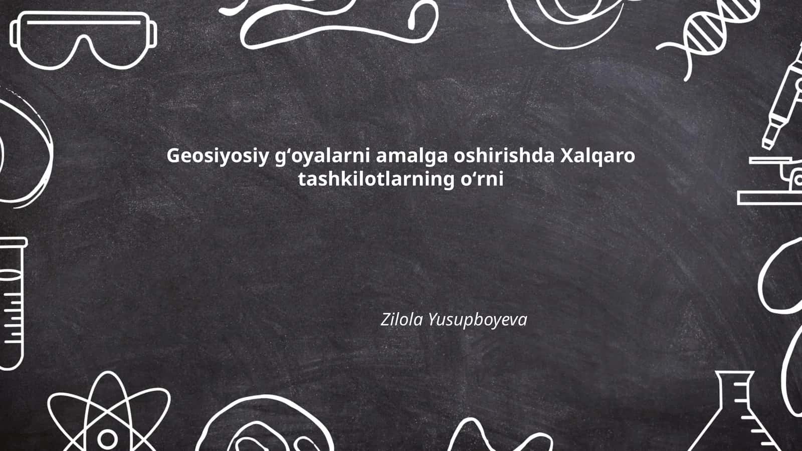 Xalqaro tashkilotlarning oʻrni 1