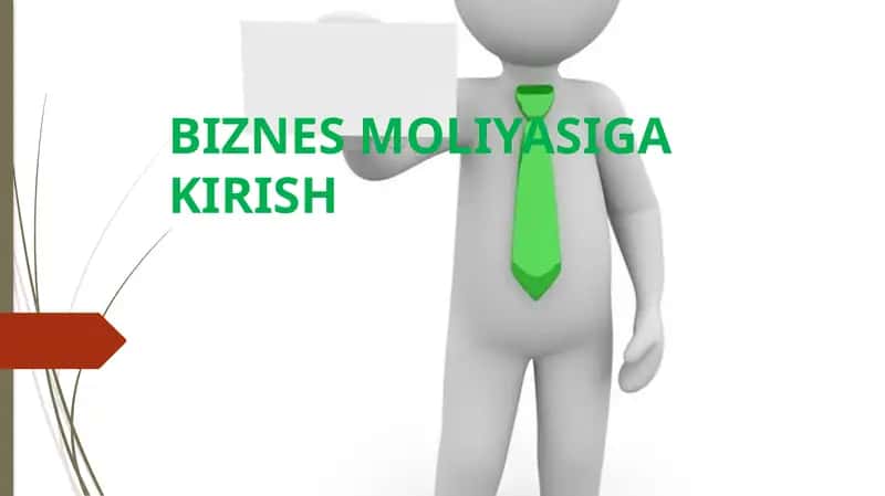 Biznes moliyasiga kirish PPT 1