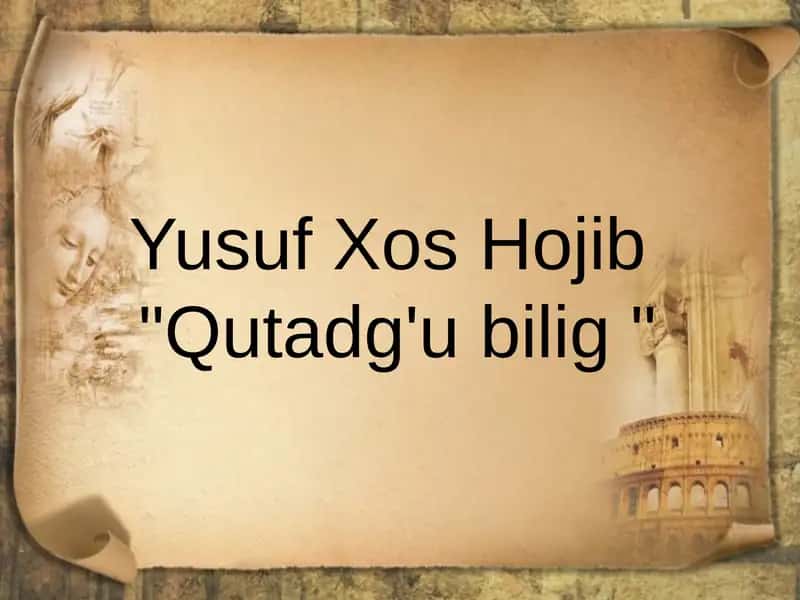 "Qutadg'u bilig" 1