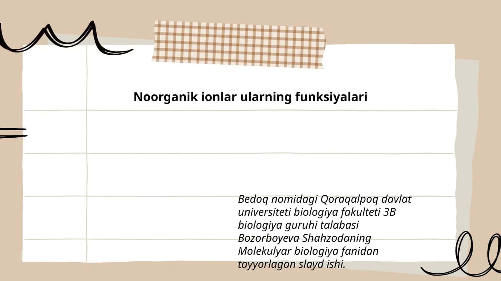 Noorganik ionlar ularning funksiyalari 1