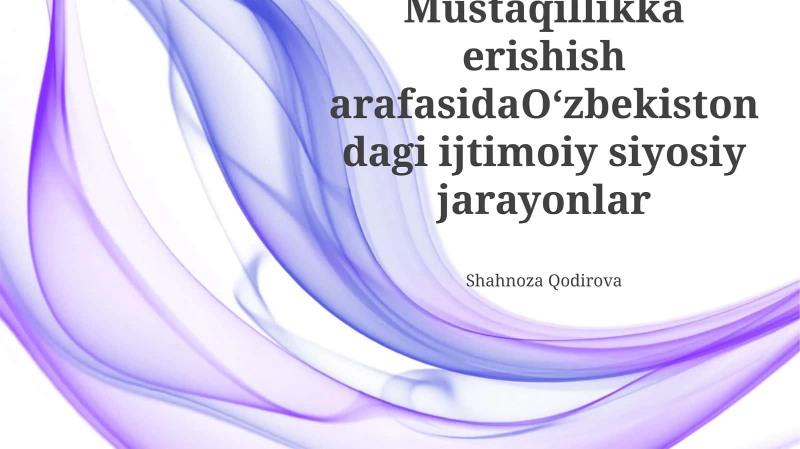 Mustaqillik Arafasida O'zbekistonning Ijtimoiy Hayoti 1