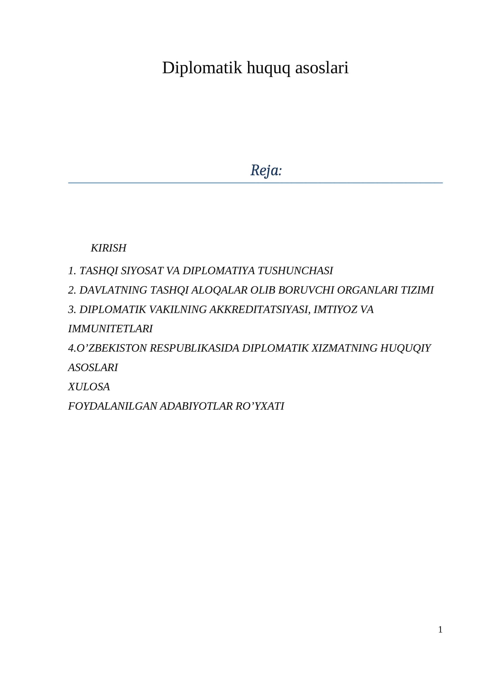 Diplomatik huquq asoslari 1