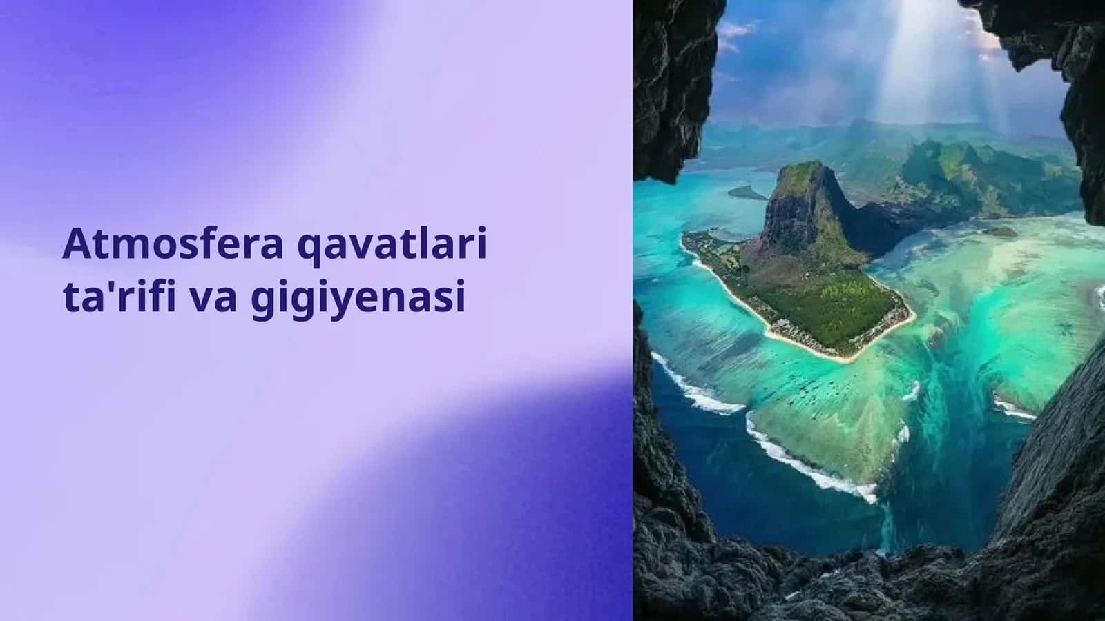 Atmosfera qavatli tarifi va gigiyena 1