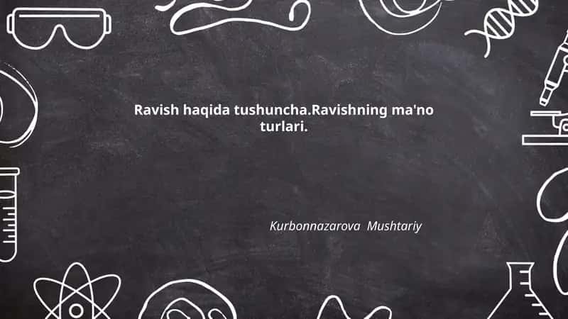 Ravish haqida tushuncha 1