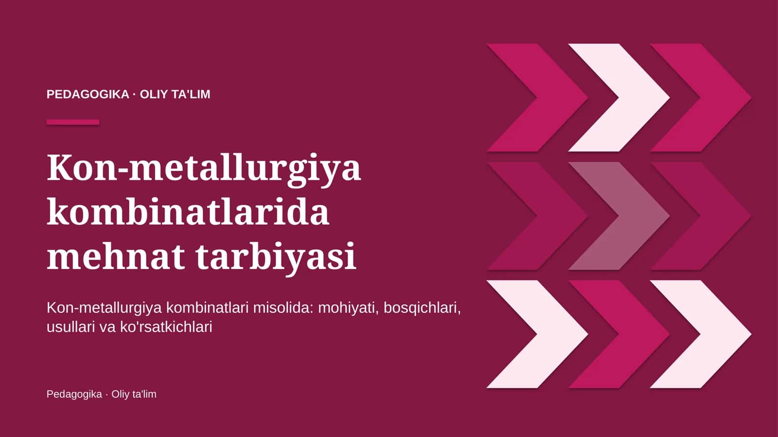 Kon-metallurgiya kombinatlarida mehnat tarbiyasi 1