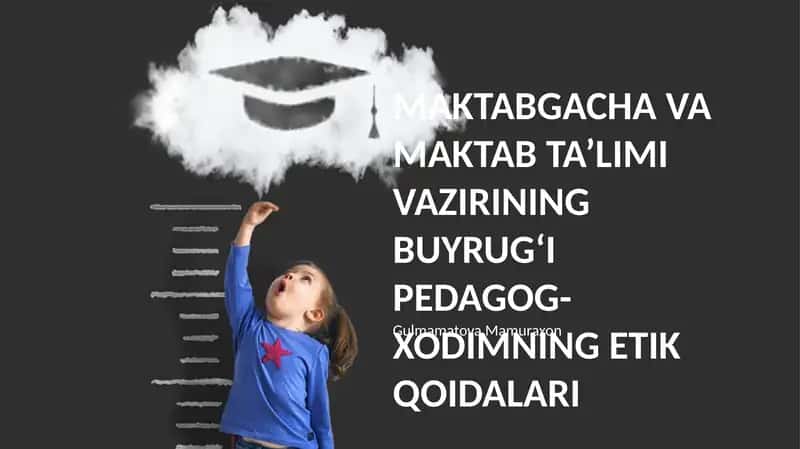 PEDAGOG-XODIMNING ETIK QOIDALARI 1