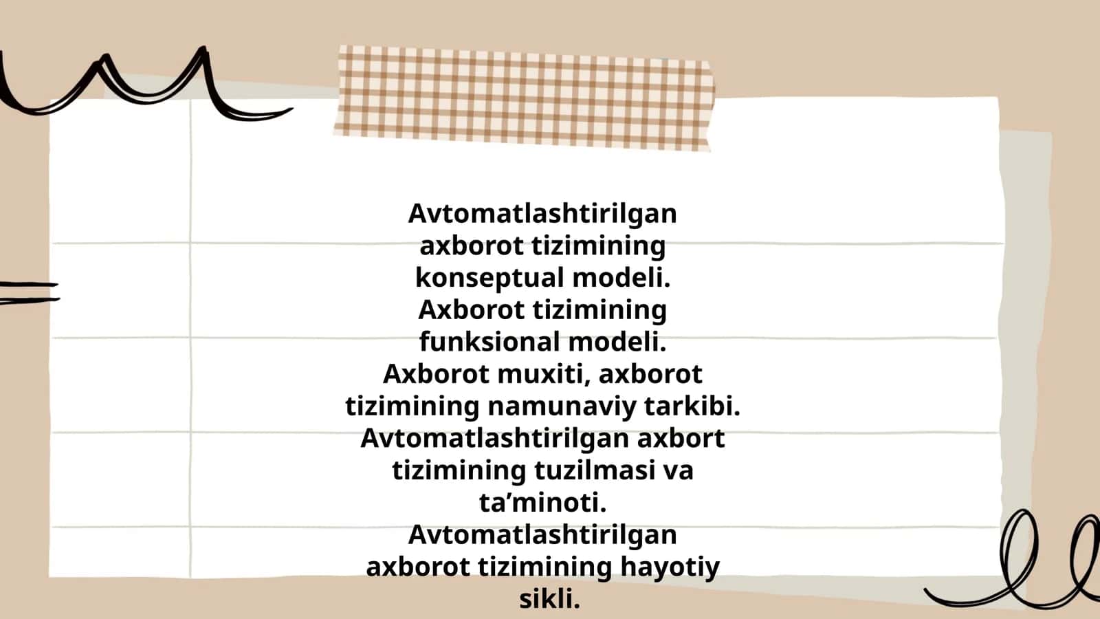 Avtomatlashtirilgan axborot tizimi 1