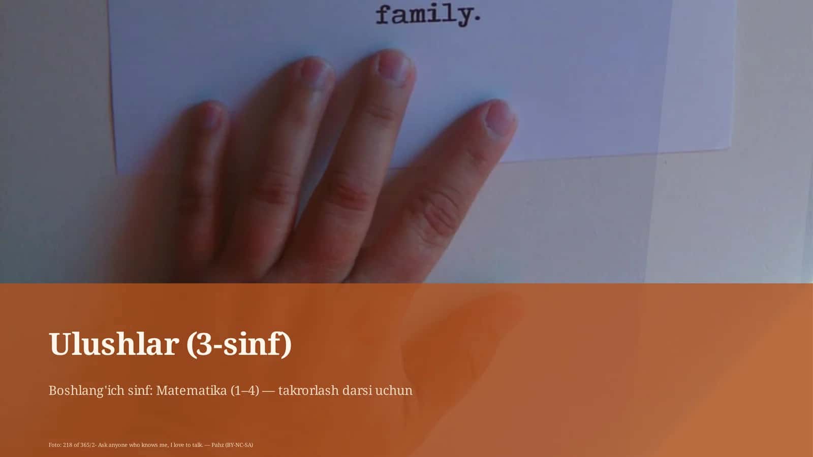 Ulushlar (3-sinf) 1