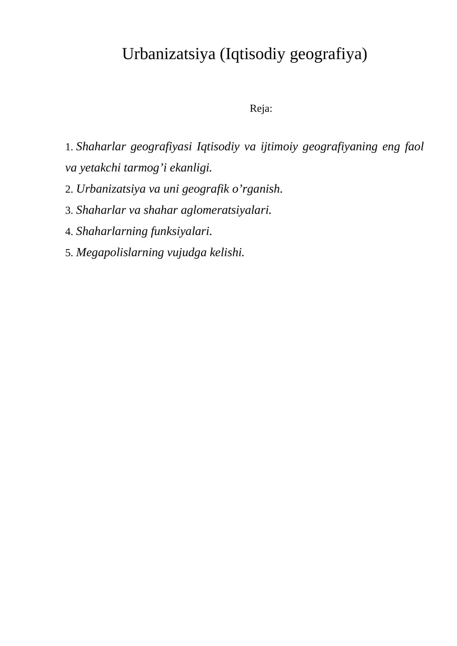 Urbanizatsiya 1