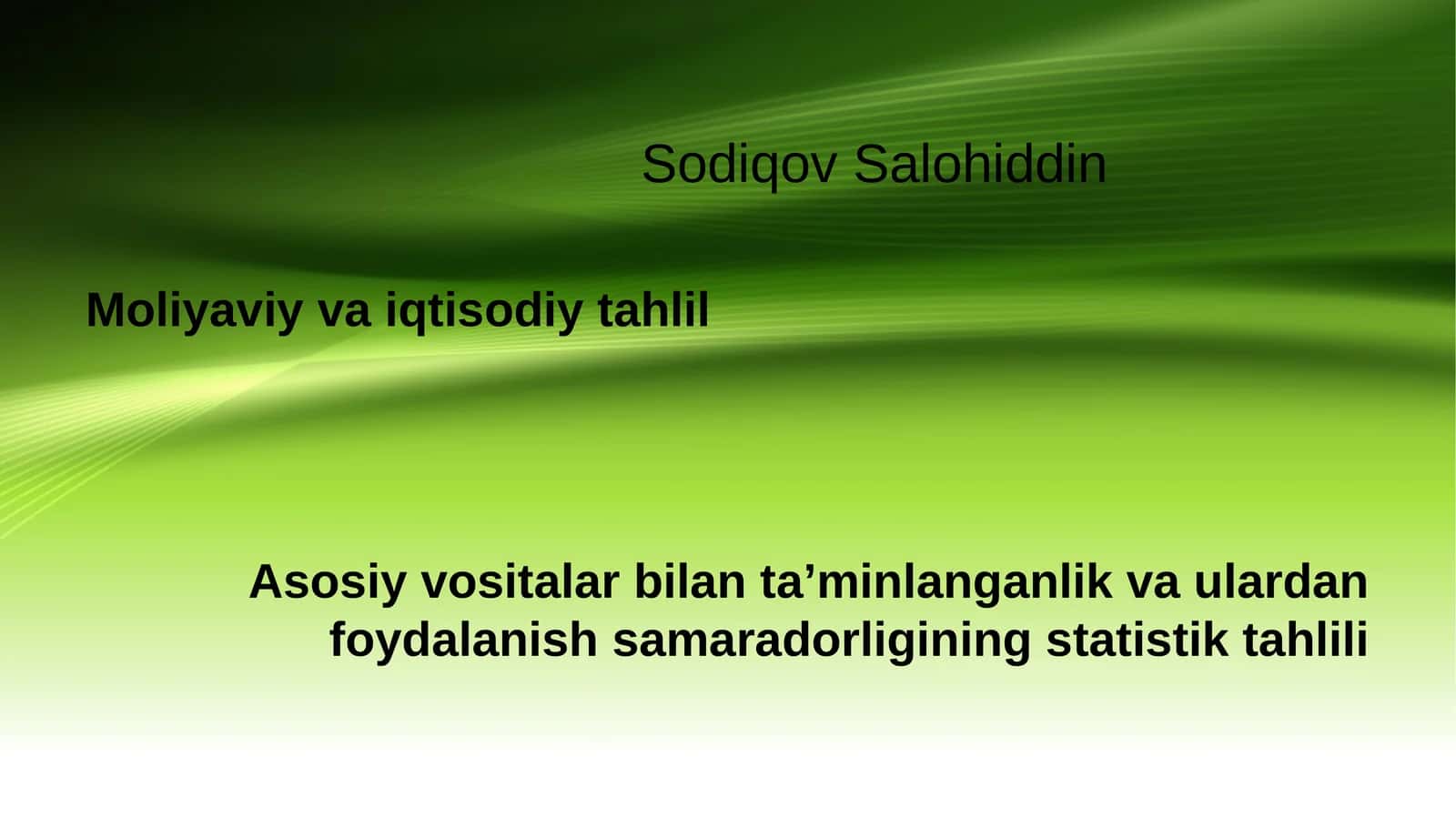Moliyaviyvaiqtisodiytahlil 1