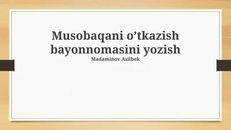 Tanlov Protokoli Yozishning Asosiy Bosqichlari 1