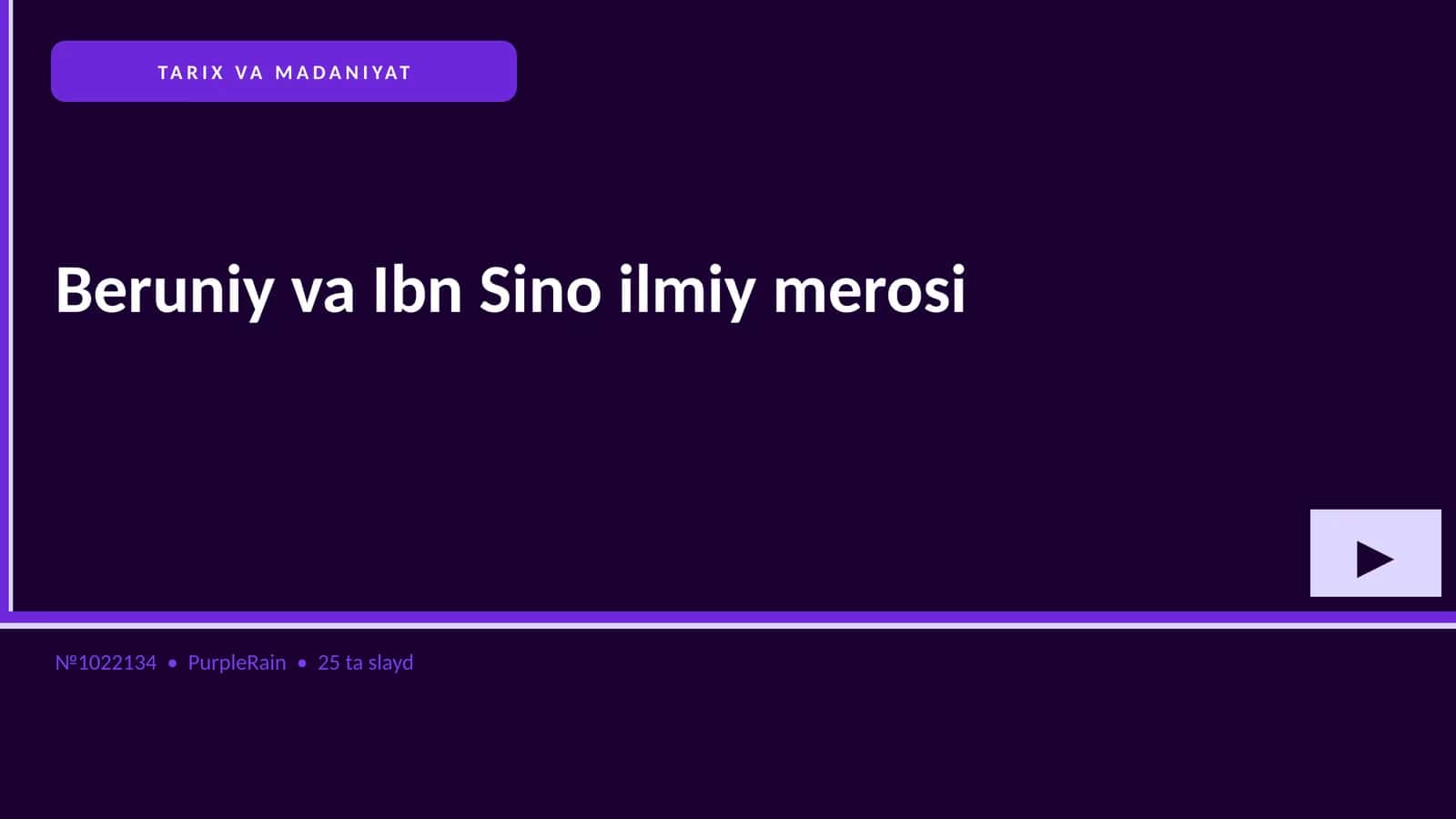 Beruniy va Ibn Sino ilmiy merosi 1