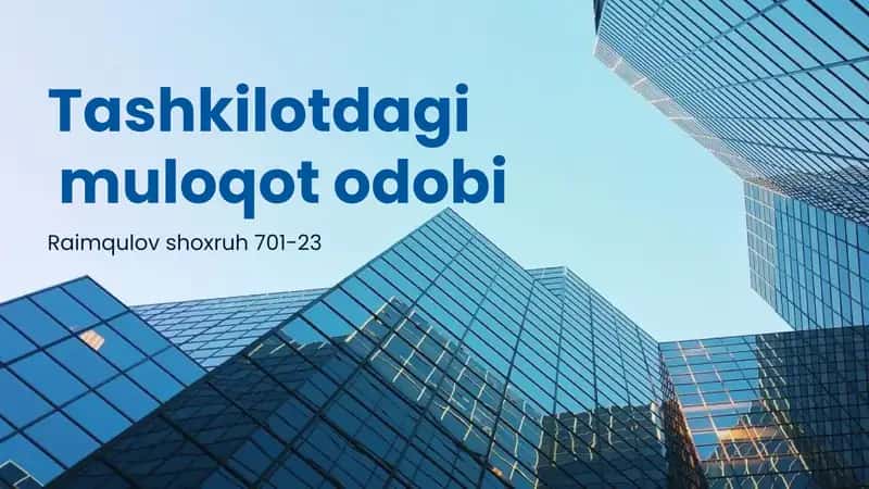 Muloqotning asosiy tamoyillari va qoidalari 1