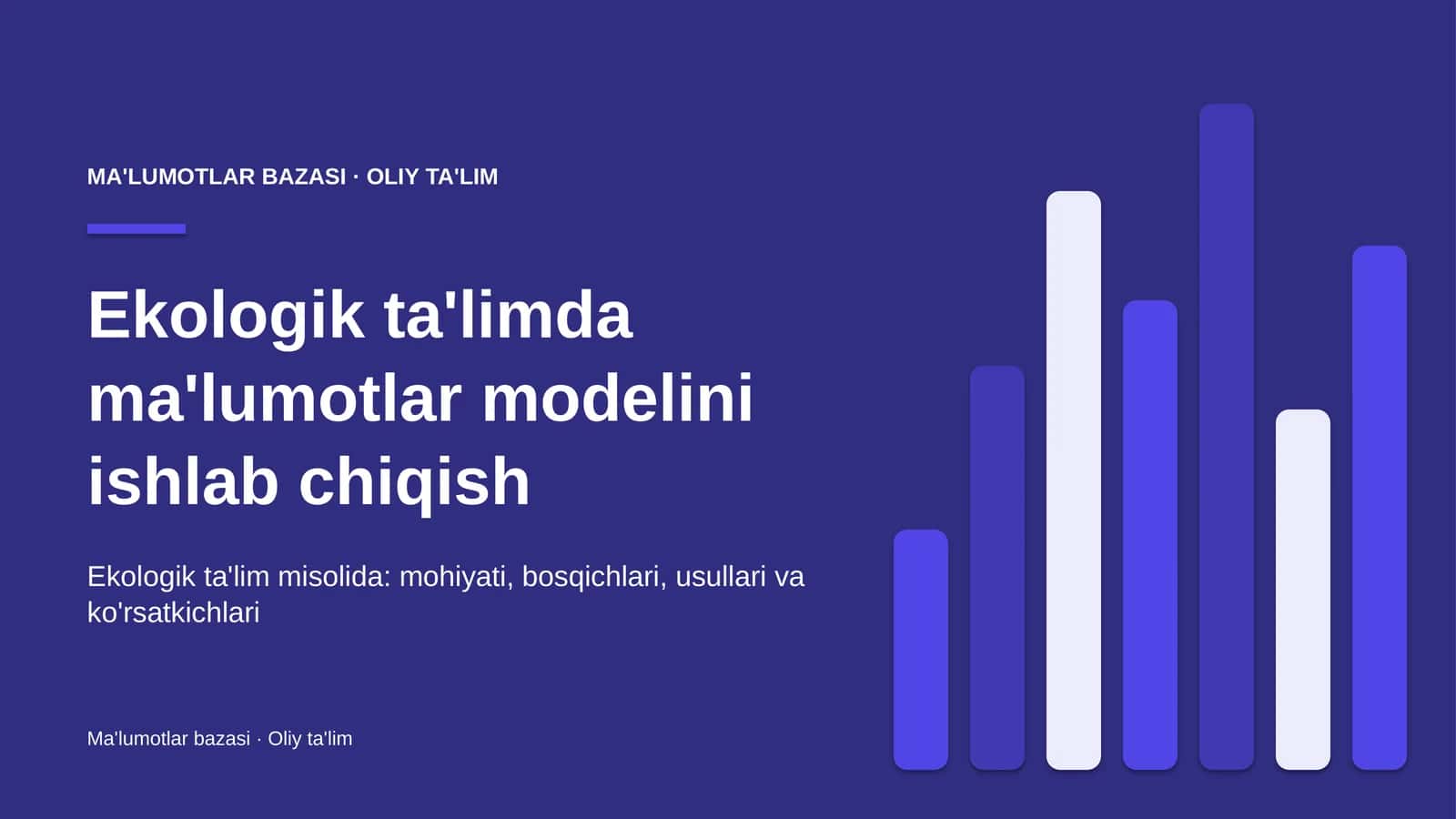 ekologik ta'limda ma'lumotlar modelini ishlab chiqish 8652 1