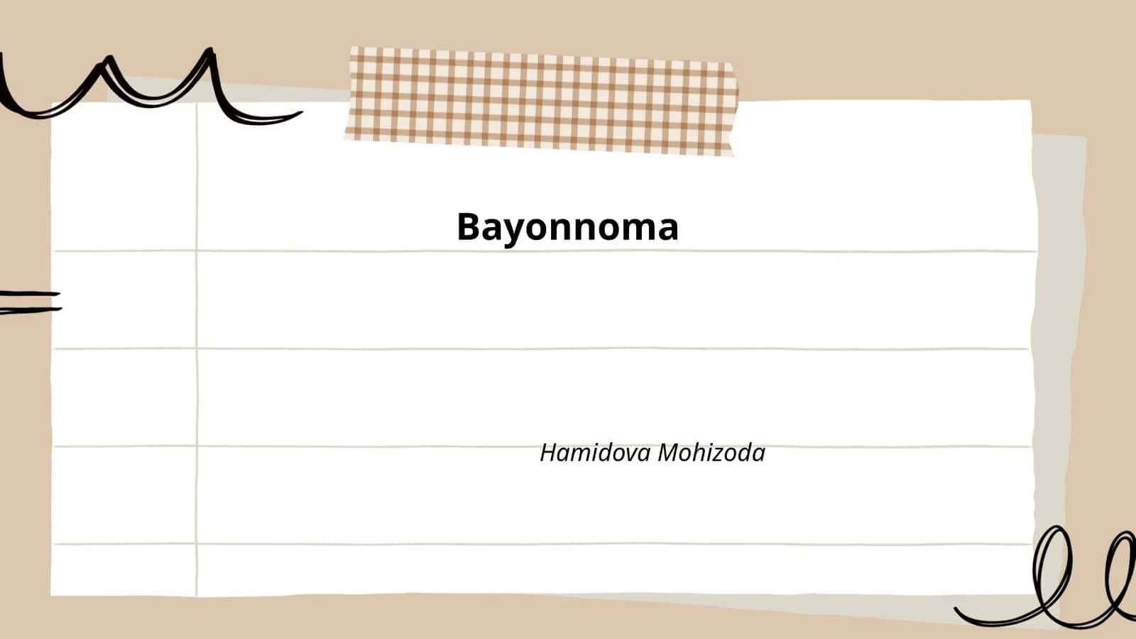 Bayonnoma 1