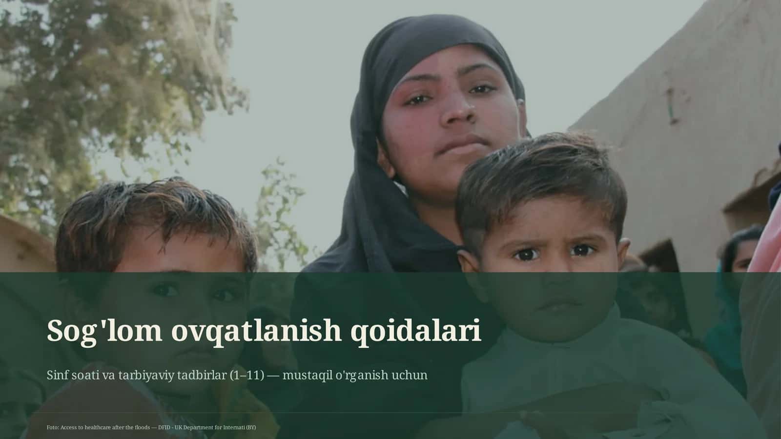Sog'lom ovqatlanish qoidalari 1