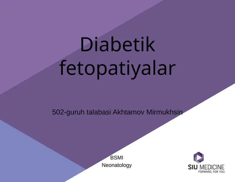 Diabetik Fetopatiya 1