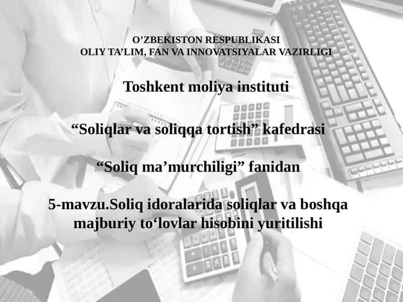 Soliq ma'muriyati 1