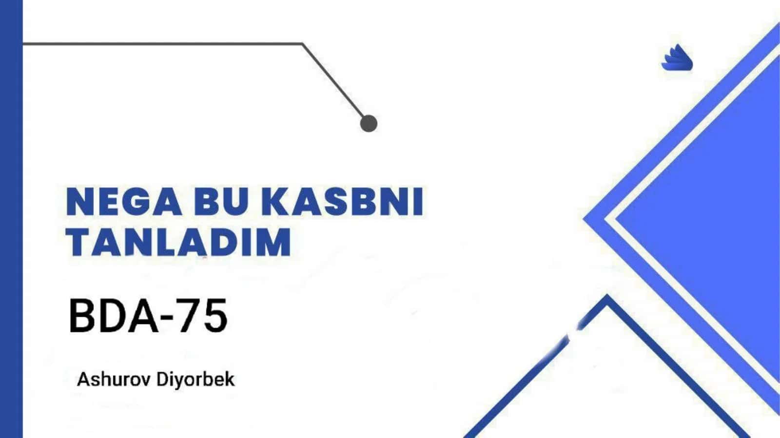 men nima uchun bu kasbni tanladim 1