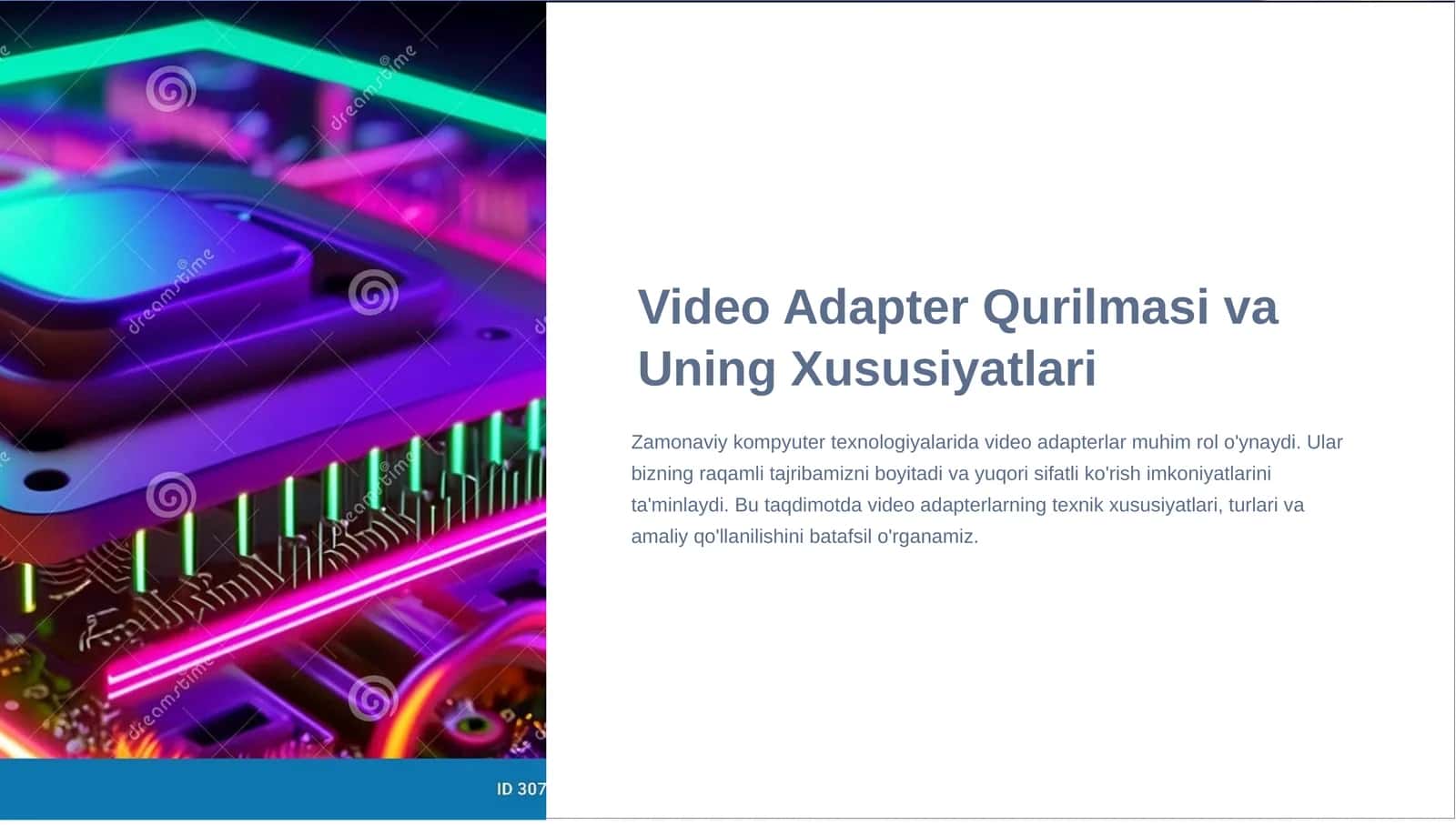Video Adapter Qurilmasi va Uning Xususiyatlari 1