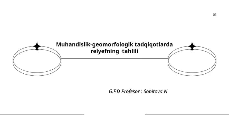 Muhandislik-geomorfologik tadqiqotlarda relyefning tahlili