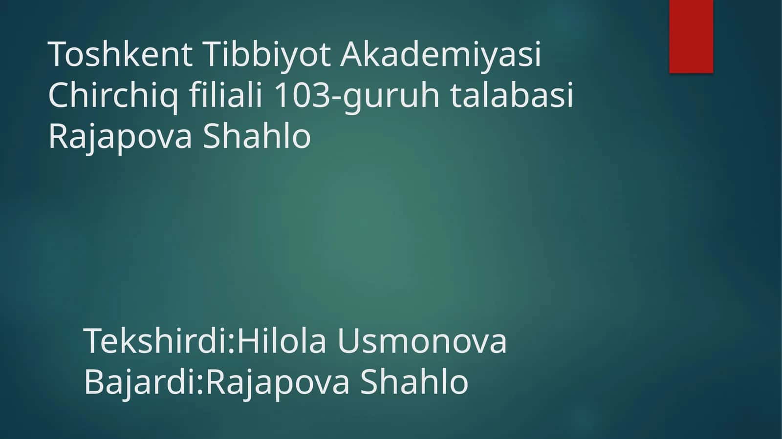 Hazm qilish sistema 1