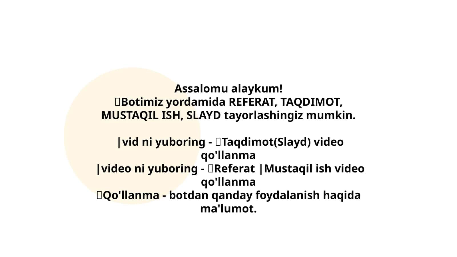 Referat, Taqdimot, Mustaqil Ish, Slayd 1