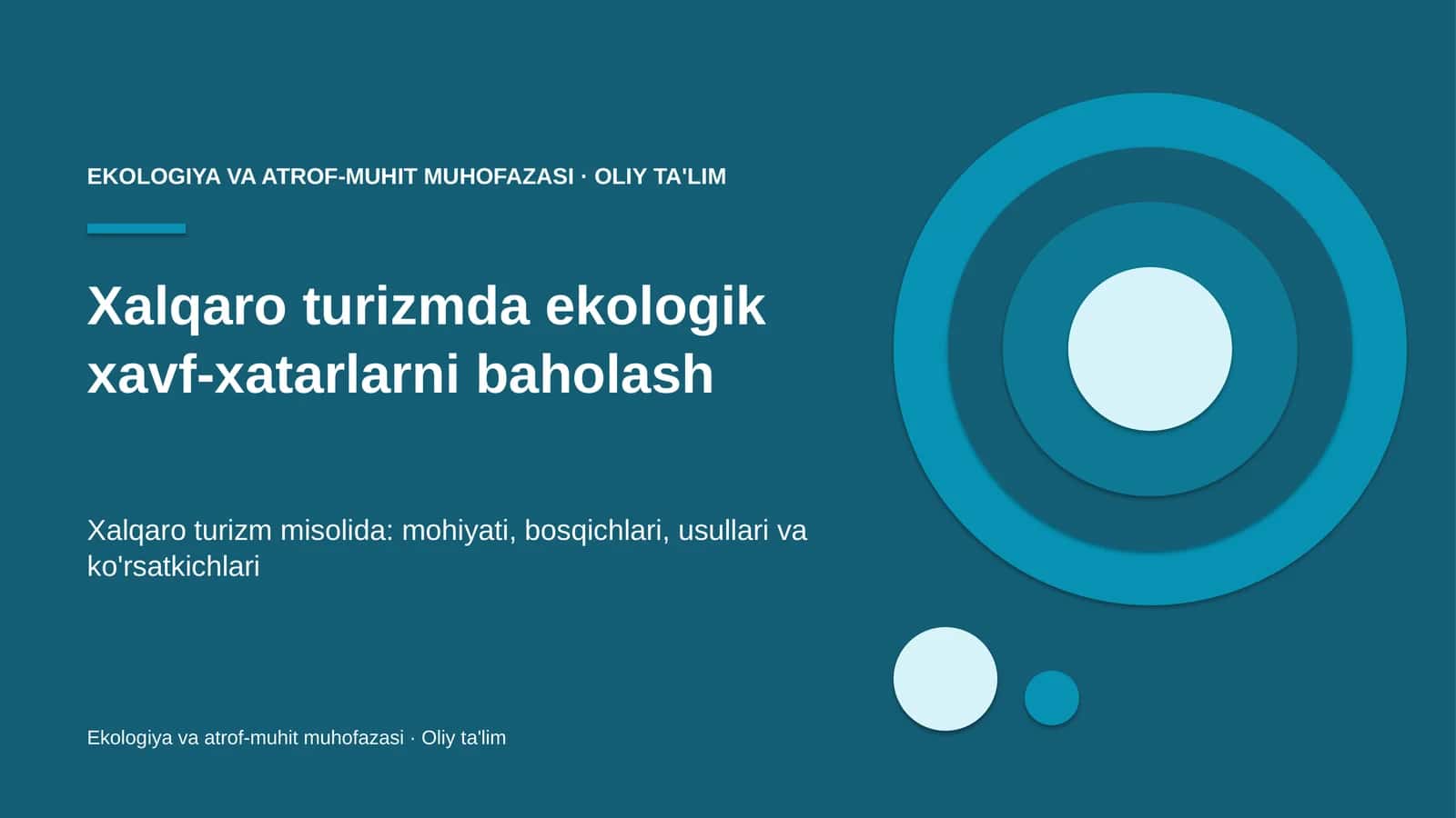 xalqaro turizmda ekologik xavf xatarlarni baholash 6074 1