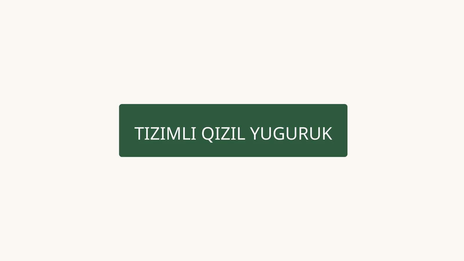 TIZIMLI QIZIL YUGURUK 1
