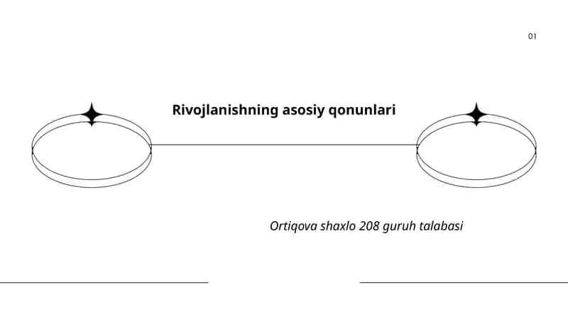 Rivojlanishning asosiy qonunlari 1