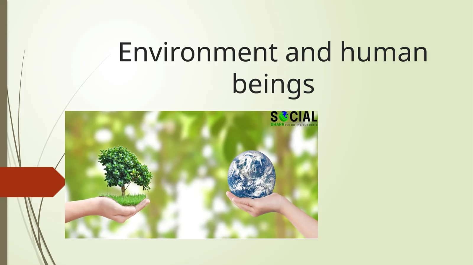 Environment and human beings 1
