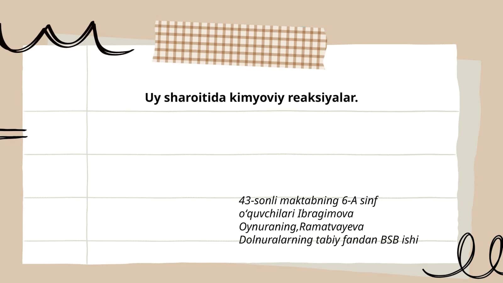Kimyoviy reaksiyalar 1