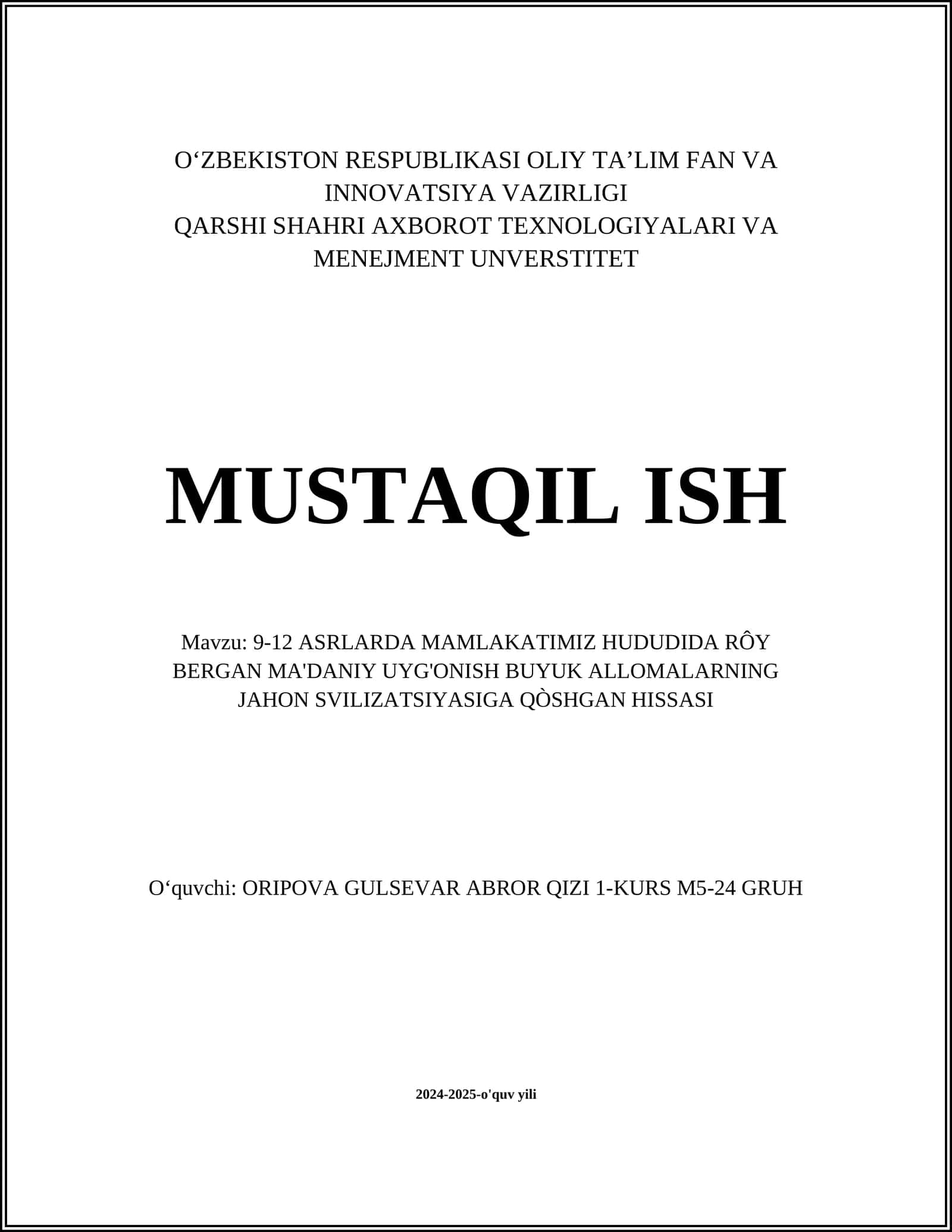 Al-Beruniy va uning ilmiy kashfiyotlari 1