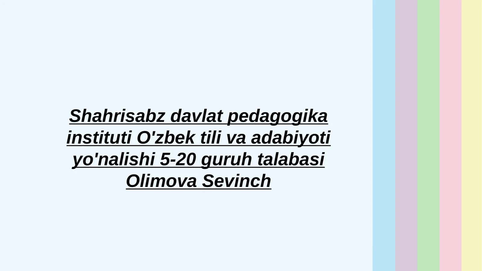 Navoiyning ruboiylarining sharhlash 1