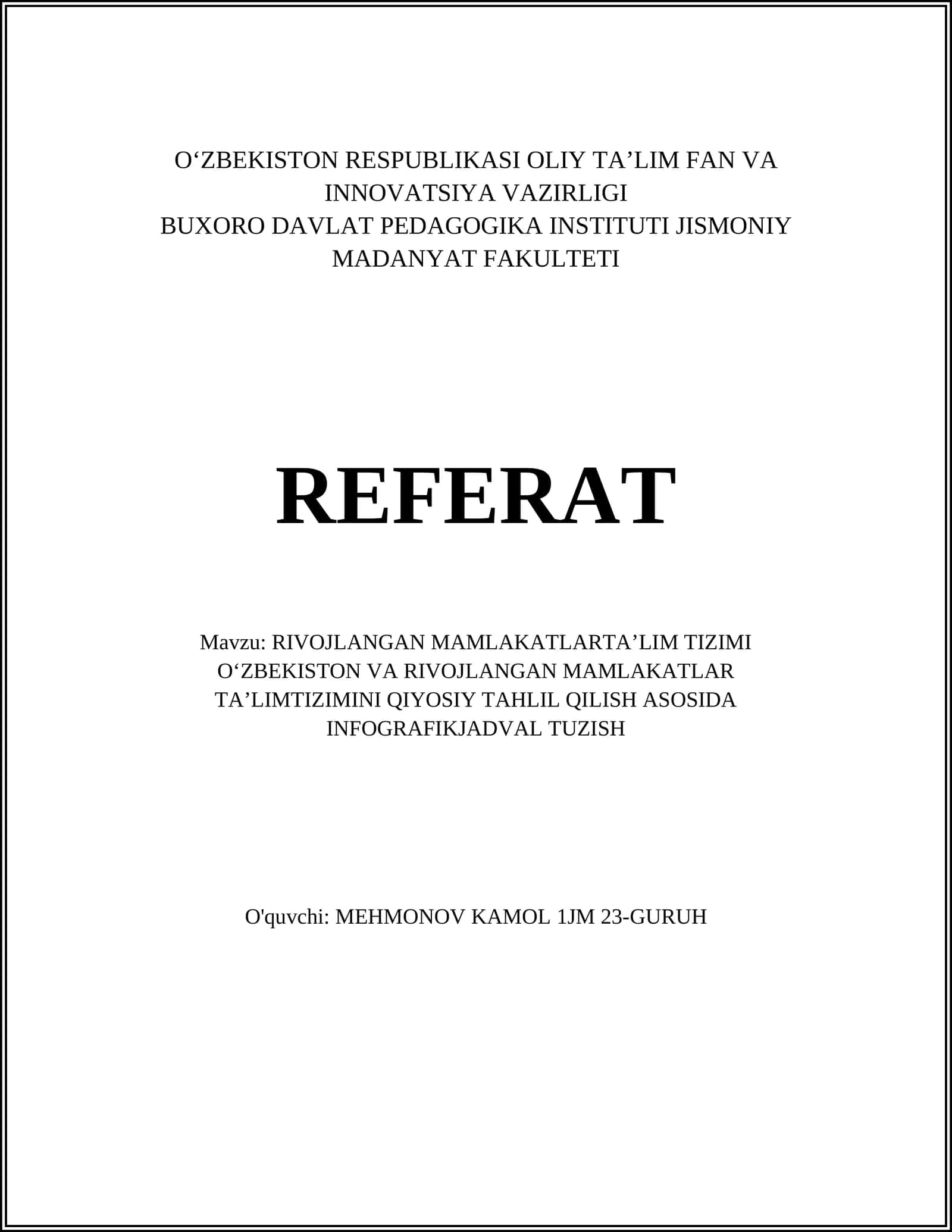 O‘zbekistonda ta'lim tizimi 1