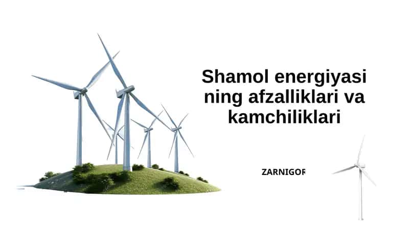 Shamol energiyasining afzalliklari va kamchiliklari 1