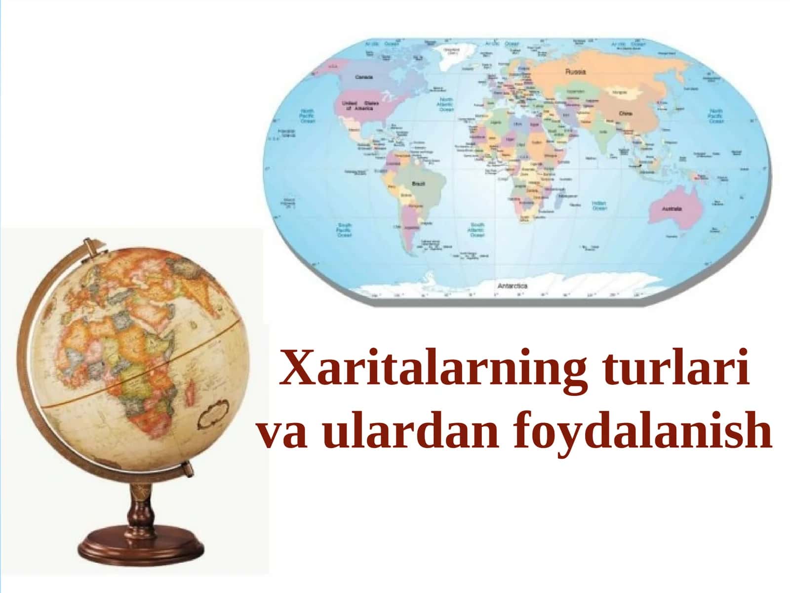 Xaritalarning turlari va ulardan foydalanish 1