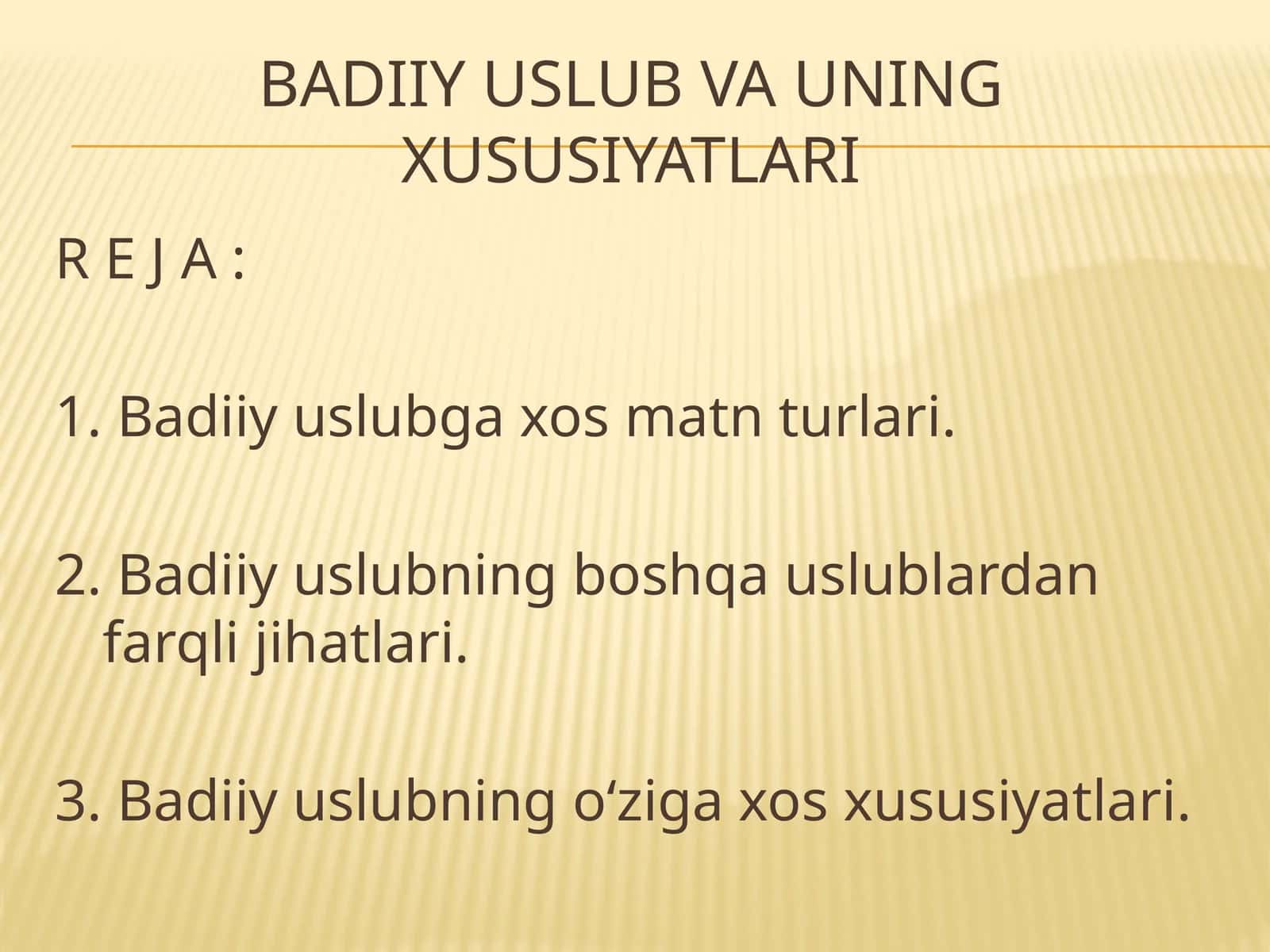 Badiiy uslub va uning xususiyatlari 1