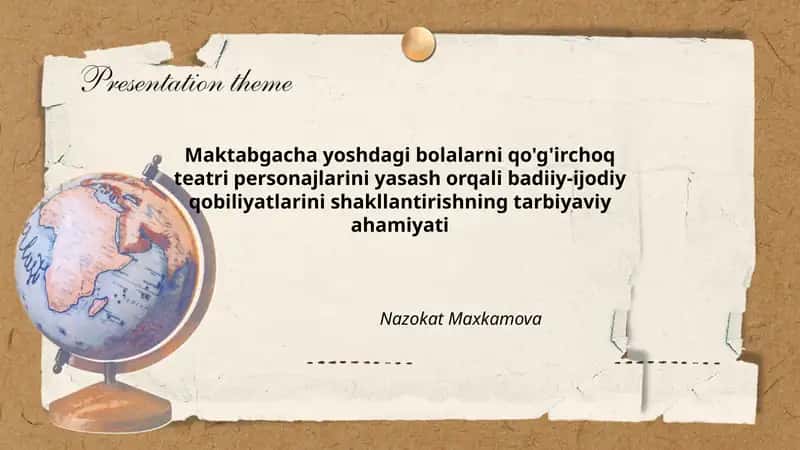 Qo'g'irchoq Teatri va Tarbiyaviy Ahamiyati 1