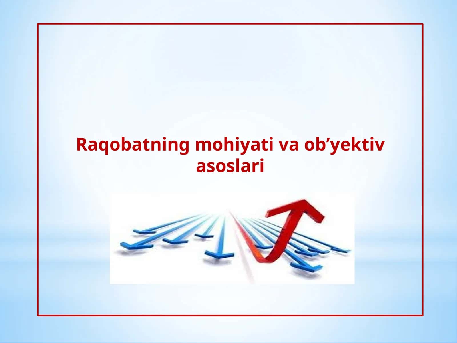 Raqobatning mohiyati va obyektivasi 1