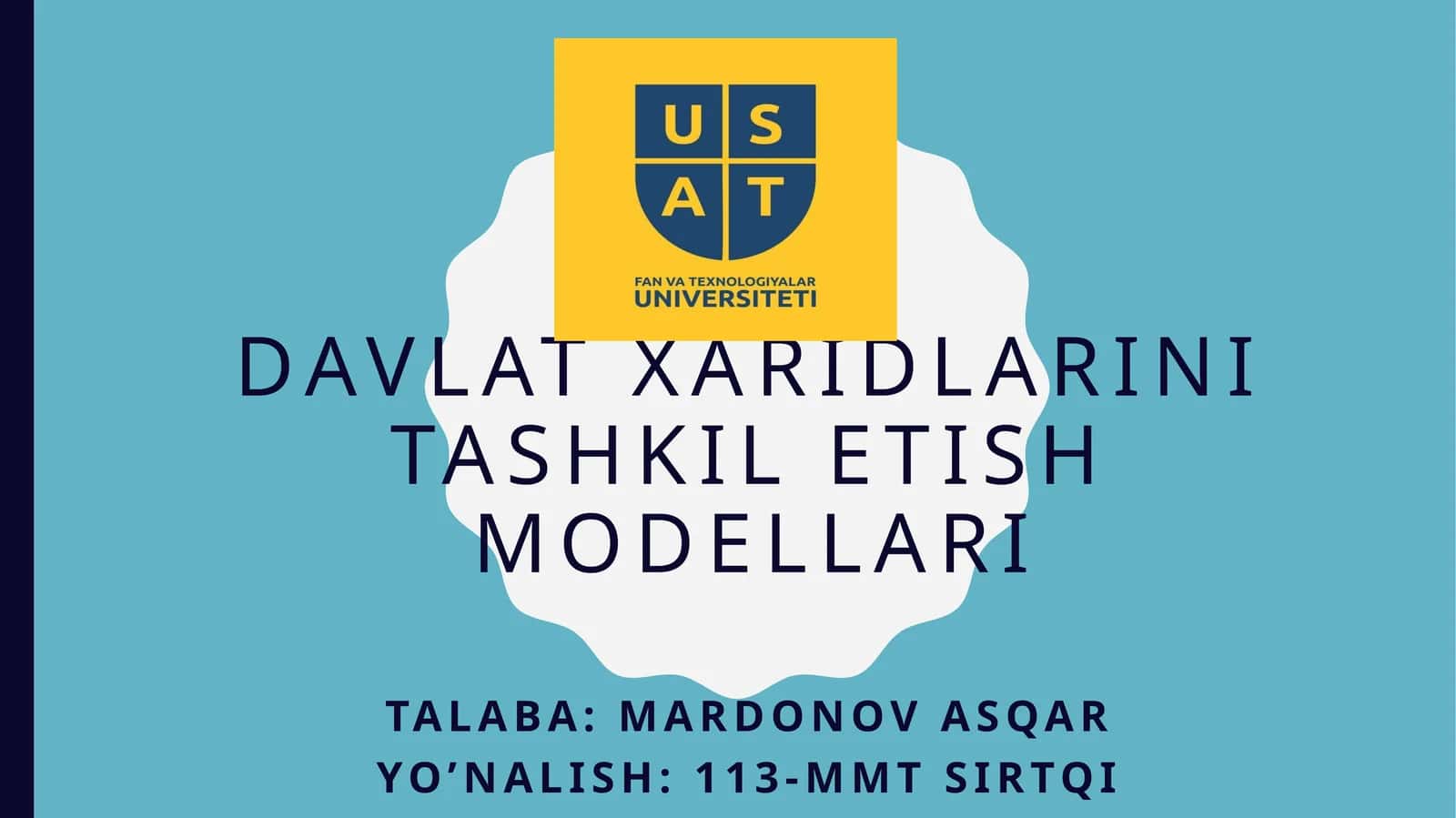 Davlat xaridlarini tashkil etish modellari 1